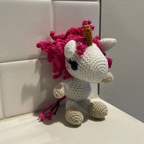 Handcrafted Unicorn 🦄 Amigurumi Decor Toy Crochet Figure Doll Magic Fantasy - Picture 4 of 12
